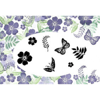 Card-io Majestix Stamp set - EMILY&#39;S GARDEN