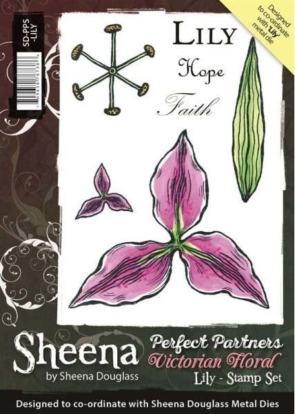 Perfect Partners Victorian Floral Stamp Set - LILY