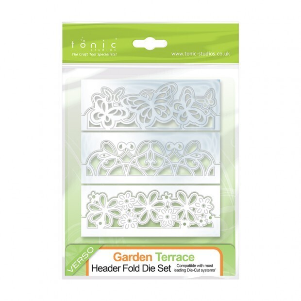 Tonic Header Fold Die Set - Garden Terrace **CLEARENCE**