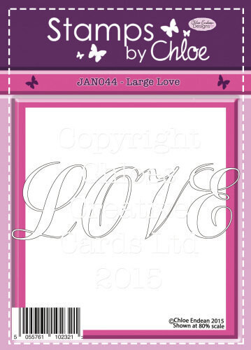 Stamps by Chloe JAN044 Large &quot;LOVE&quot; **Less Than Half Price**