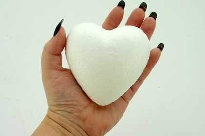 Polystyrene Hearts