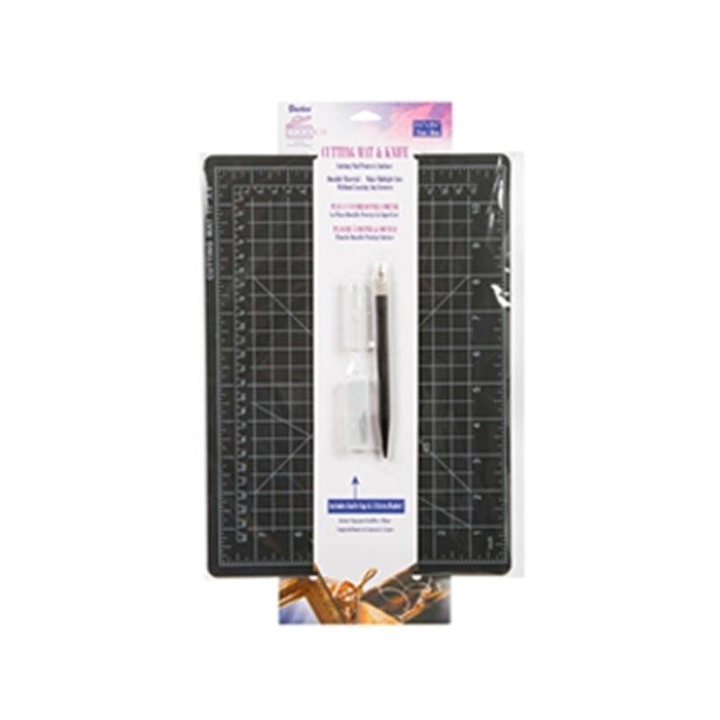 Cutting Mat (8.5&quot; x 11.75&quot;) &amp; Knife by Darice **TO CLEAR**