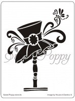 Sweet Poppy Stencil - Zandra - Hat Sweet Poppy