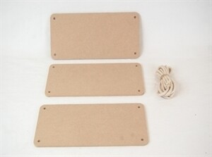 Three Blank MDF Hanging Message Boards