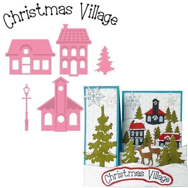 MINI CHRISTMAS VILLAGE by Marianne Designs Collectables