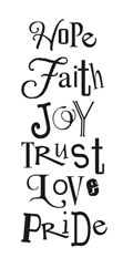 Clarity Stamps - Word Chain set #6 Hope  **REDUCED**