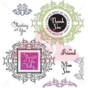 Just Rite Vintage Floral Labels **HALF PRICE**