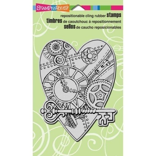 Stampendous Cling Rubber Stamp - TIME FOR LOVE