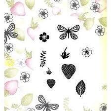 Card-io Majestix Stamp set - SWEET STRAWBERRIES