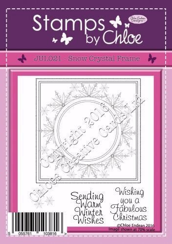 Stamps by Chloe JUL021 SNOW CRYSTAL FRAME **Reduced**