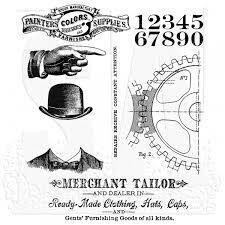 Tim Holtz Stamp set - DAPPER by Tim Holtz