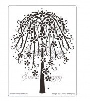 Sweet Poppy Stencil - FLORAL TREE