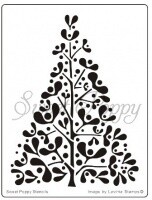 Sweet Poppy Stencil - MISTLETOE TREE