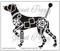 Sweet Poppy Stencil - MECHANICAL DOG
