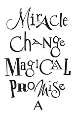 Clarity Stamps - Word Chain set #7 Miracle  **REDUCED**