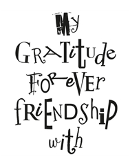 Clarity Stamps - Word Chain set #8 Gratitude  **REDUCED**