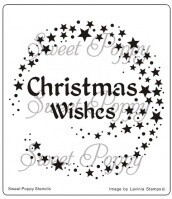 Sweet Poppy Stencil - CHRISTMAS WISHES
