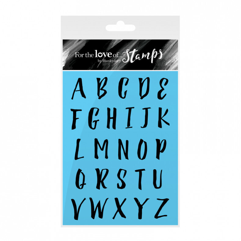 Hunkydory - &quot;For the Love of Stamps&quot; A6 Stamps - UPPER CASE LETTERS
