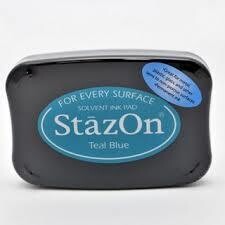 StazOn Ink Pad - TEAL BLUE
