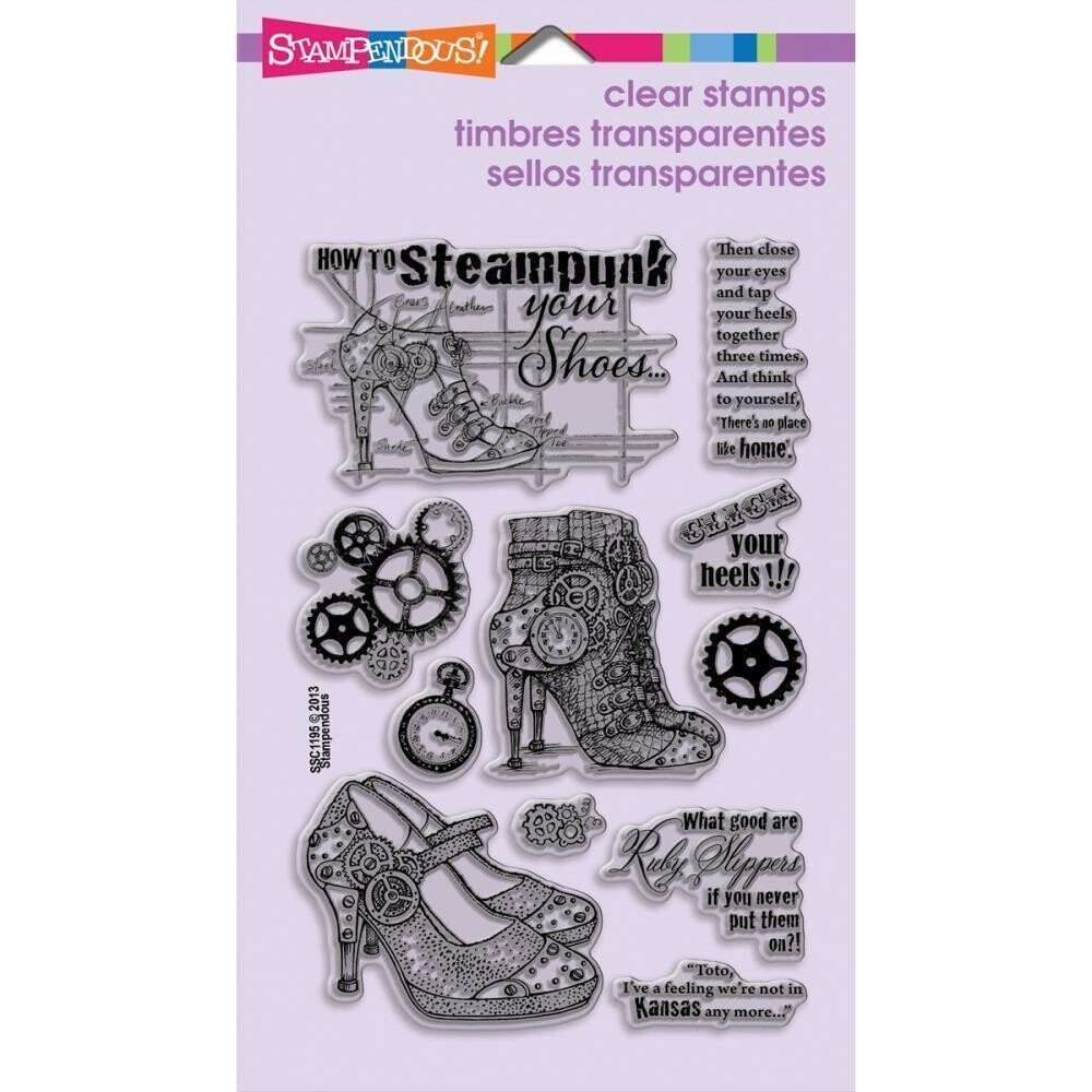 Stampendous - Clear Stamp - STEAMPUNK SHOES