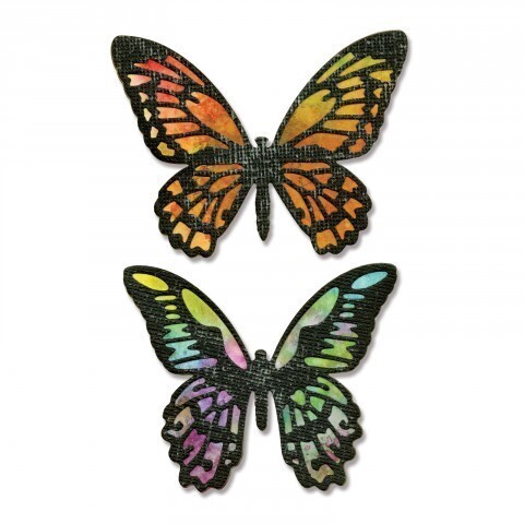 Sizzix Thinlits Die - 661182 DETAILED BUTTERFLIES by Tim Holtz 4 dies