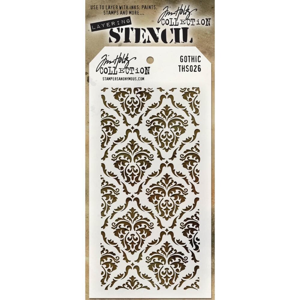 Tim Holtz Layering Stencil - GOTHIC