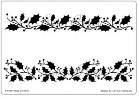 Sweet Poppy Stencil - HOLLY BORDERS