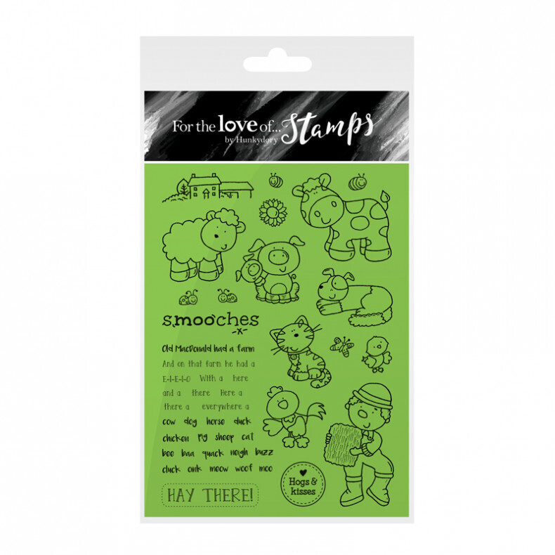 Hunkydory - &quot;For the Love of Stamps&quot; A6 Stamps - OLD MacDONALD &amp; FRIENDS