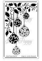 Sweet Poppy Stencil - HOLLY BAUBLES