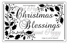 Sweet Poppy Stencil - CHRISTMAS BLESSINGS