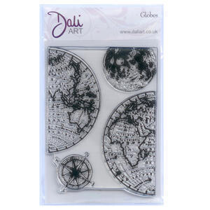 Dali ART A6 Acrylic Stamp Set - GLOBES