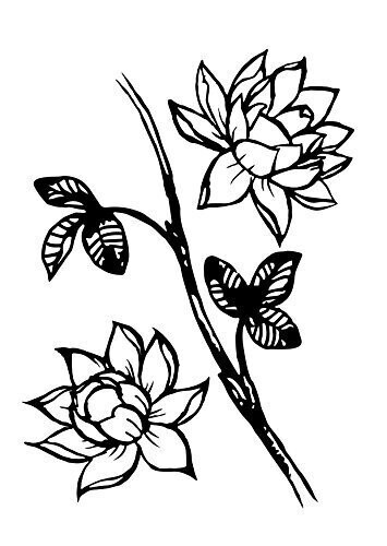 Dali ART A6 Acrylic Stamp Set - LOTUS FLOWER