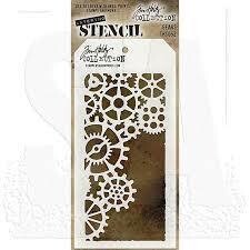 Tim Holtz Layering Stencil - GEARS