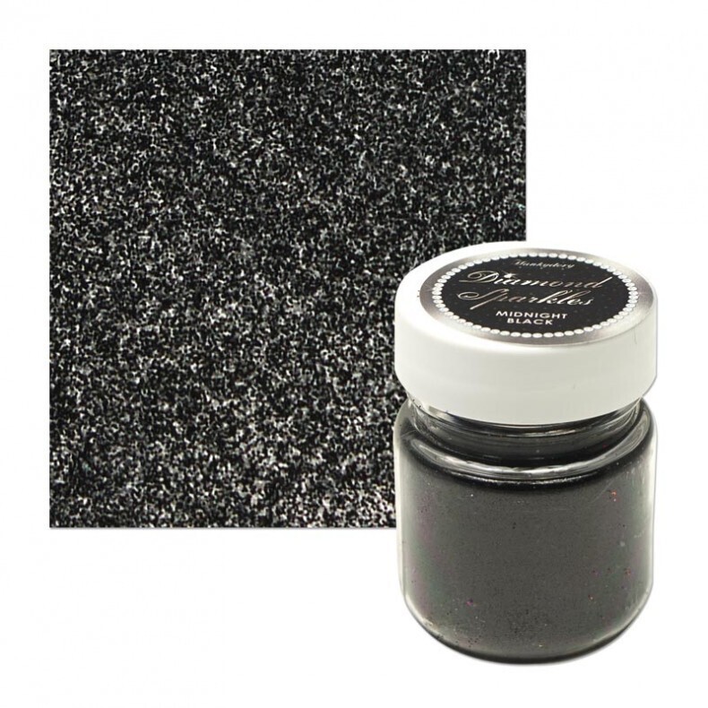 Hunkydorys Diamond Sparkles ULTRA-FINE Glitter - MIDNIGHT BLACK