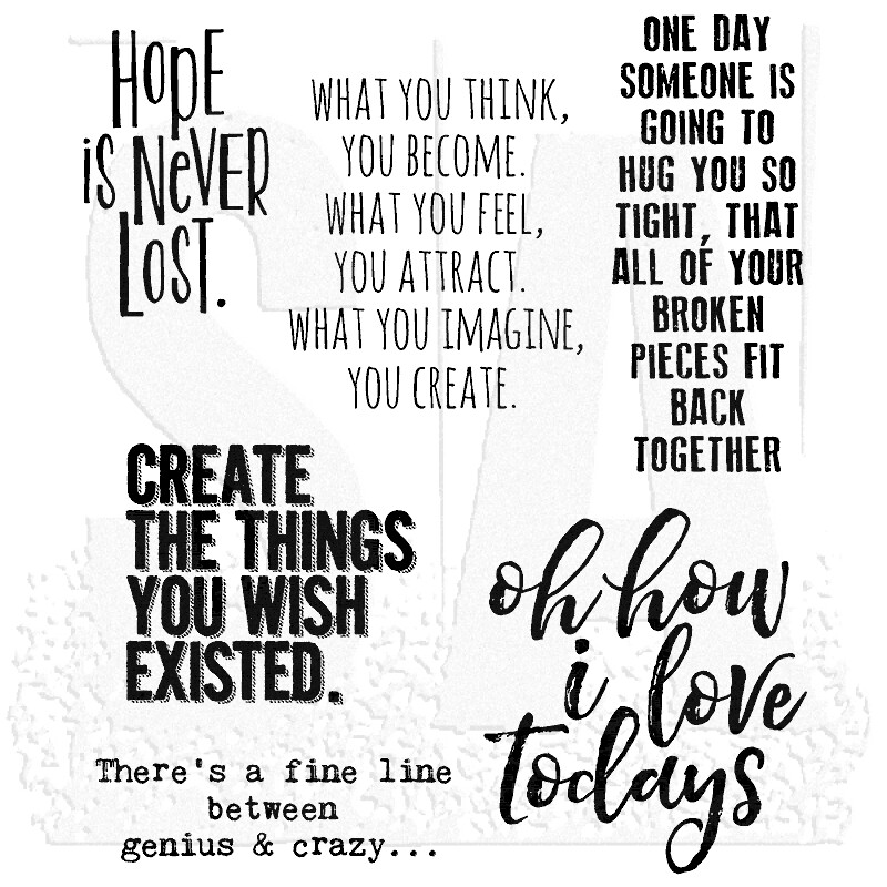 Tim Holtz Stamp set - PONDERINGS by Tim Holtz