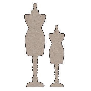 Chipboard Shapes - MANEQUIN