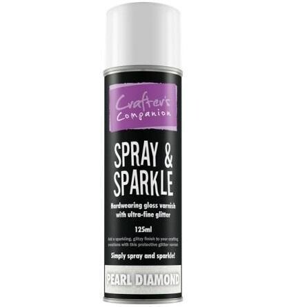 Spray &amp; Sparkle Pearl Diamond Glitter Varnish by Crafter&#39;s Companion