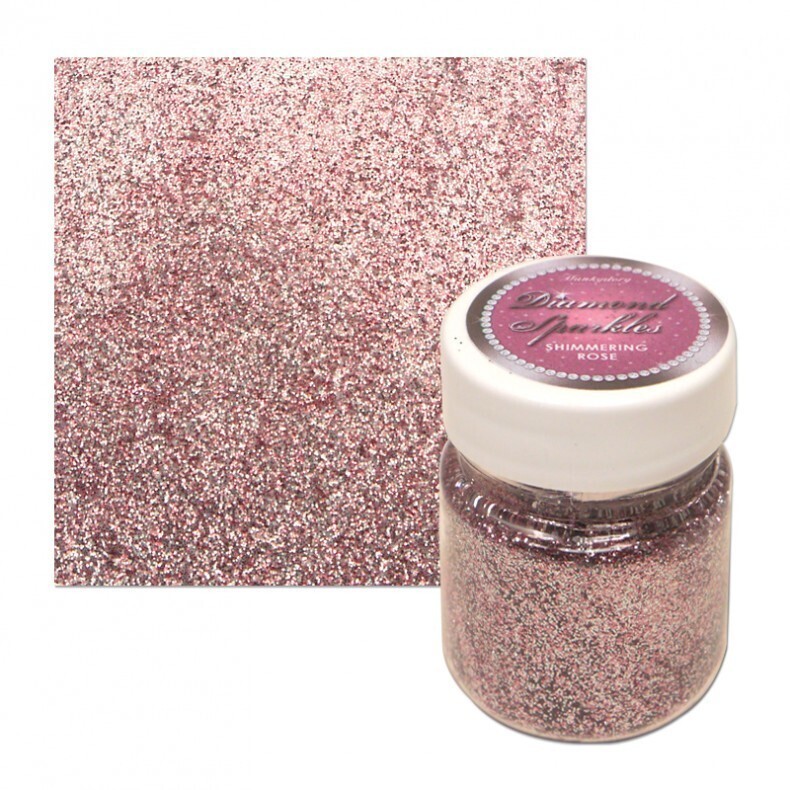 Hunkydorys Diamond Sparkles ULTRA-FINE Glitter - SHIMMERING ROSE