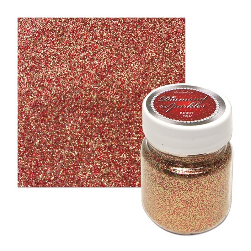 Hunkydorys Diamond Sparkles ULTRA-FINE Glitter - Berry Red
