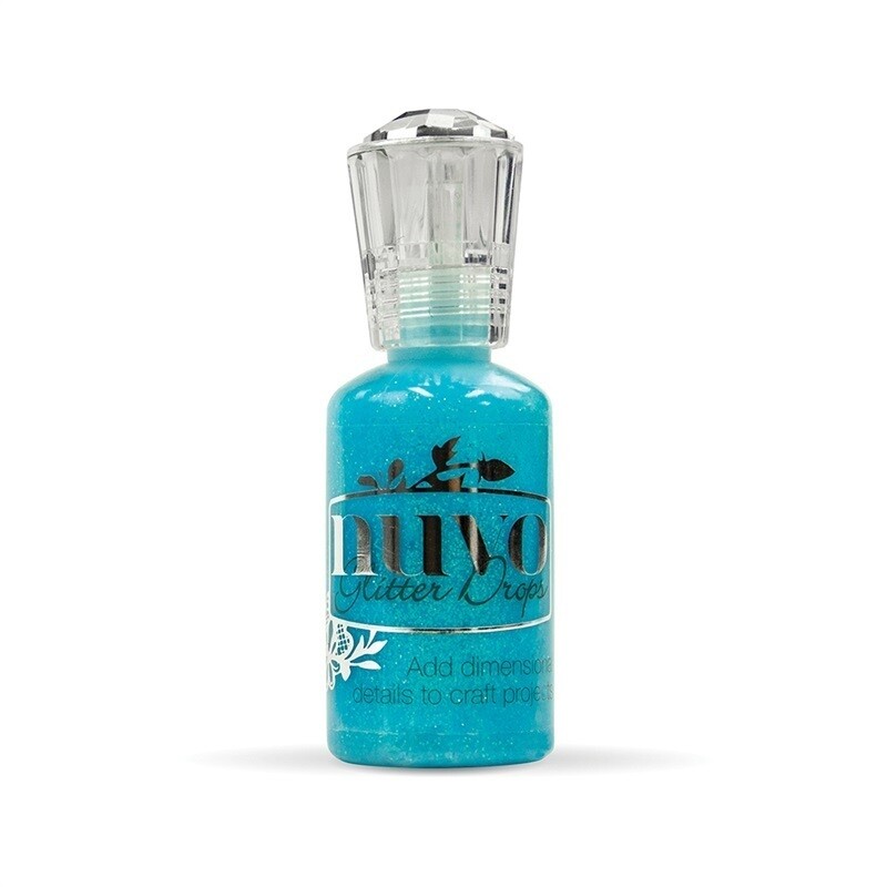 Nuvo Pure Sheen Glitter Drops  - CYAN