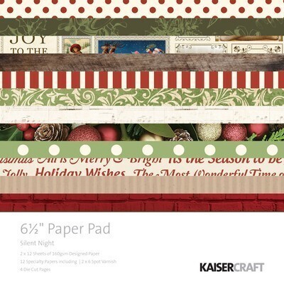 Kaiser Craft Paper Pad 6.5&quot; - SILENT NIGHT
