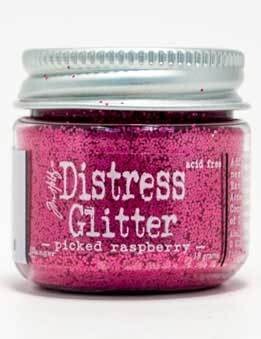 Distress Glitter by Tim Holtz - Picked Raspberry