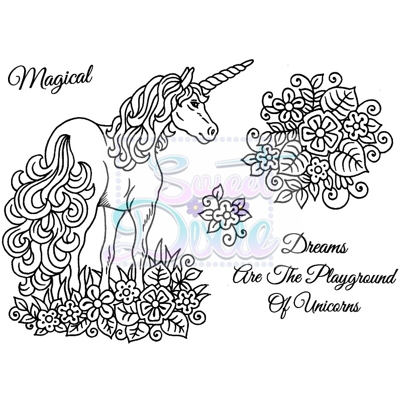 Sweet Dixie - Stamps UNICORN  **REDUCED**