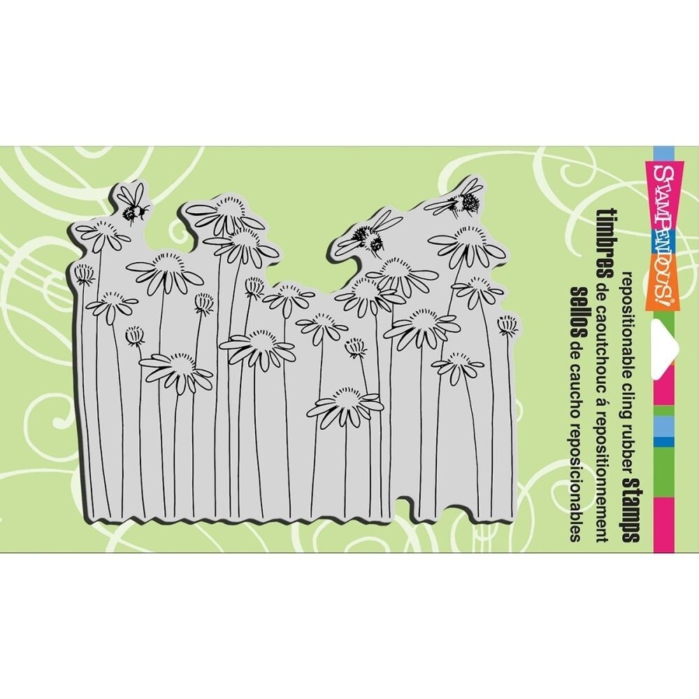 Stampendous Cling Rubber Stamp - DAISY FIELD