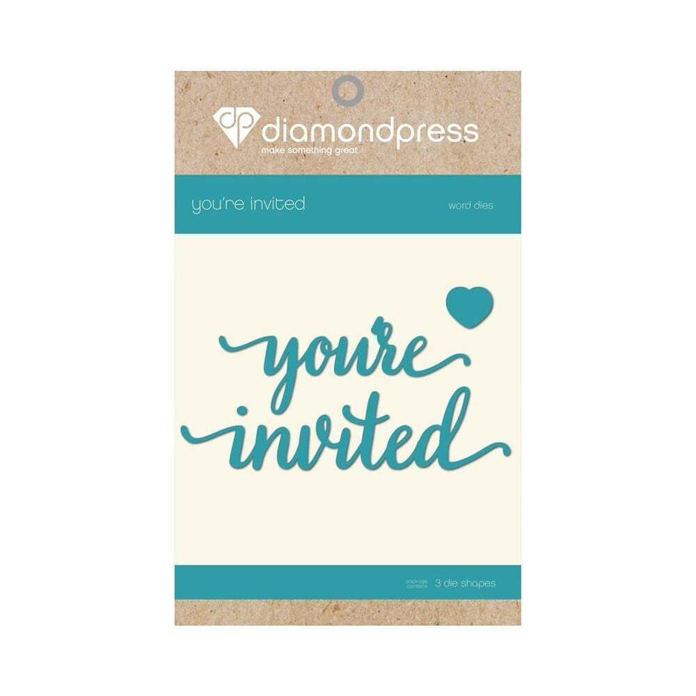 DIAMOND PRESS Words Dies - YOU&#39;RE INVITED