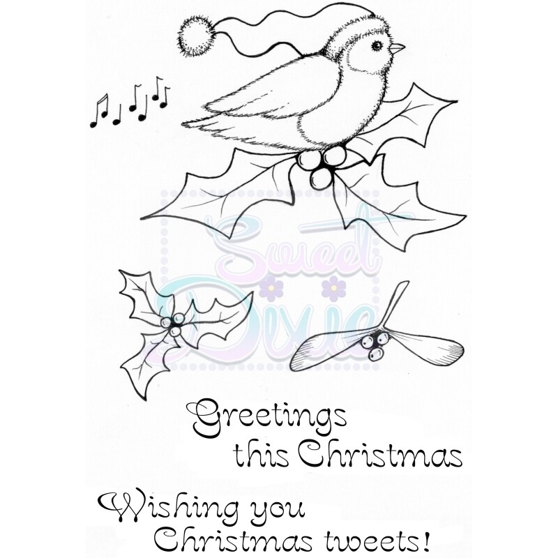 Sweet Dixie - Stamps CHRISTMAS TWEETS  **REDUCED**