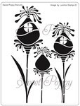 Sweet Poppy Stencil - FAIRY ZEN HOUSE
