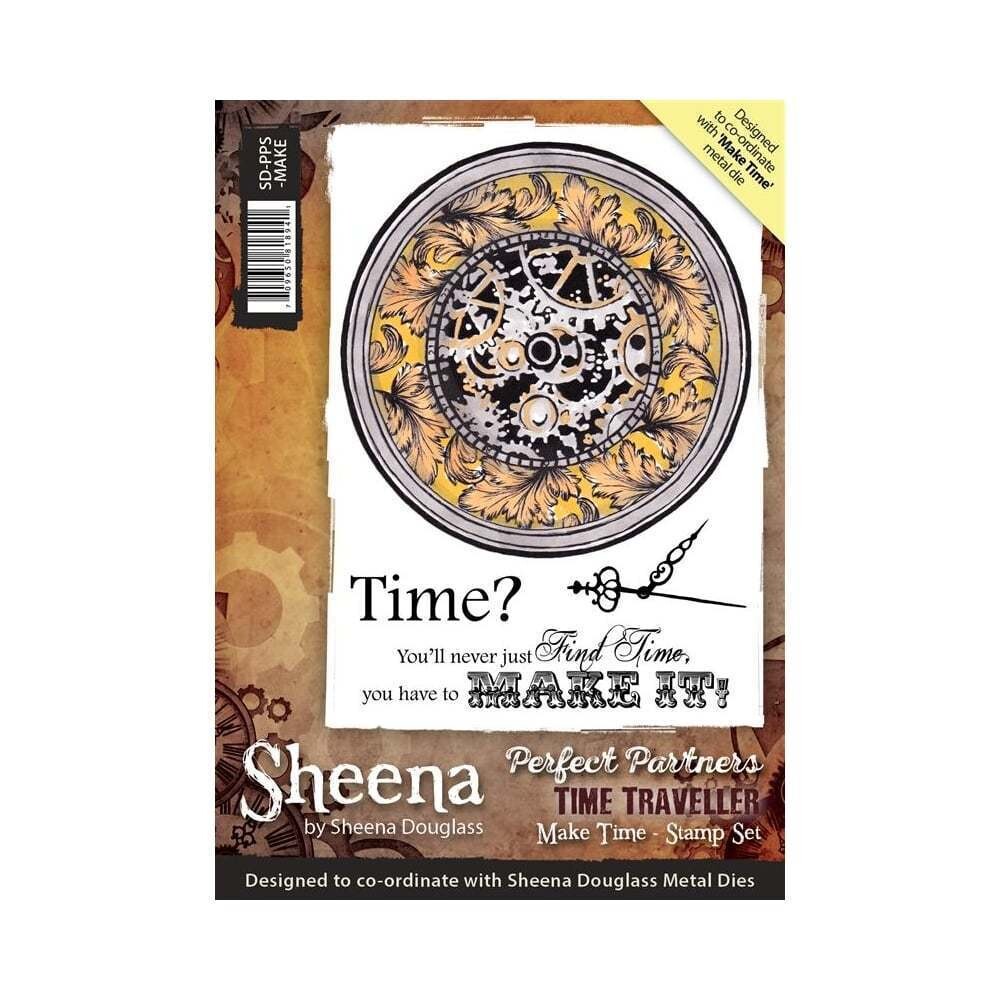 Sheena Douglass Time Traveller A6 Stamp Set - MAKE TIME