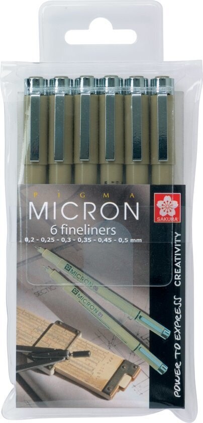 Sakura Micron - 6 x Pack