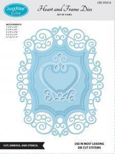 Just Rite HEART &amp; FRAME Dies  **LESS THAN HALF PRICE**